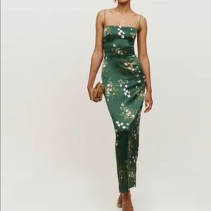 Reformation Frankie Silk Dress in Buena Size 0 worn once